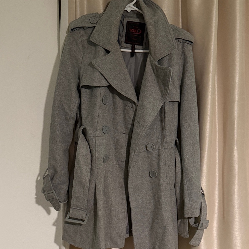 Gray Women's Trench Coat runs small